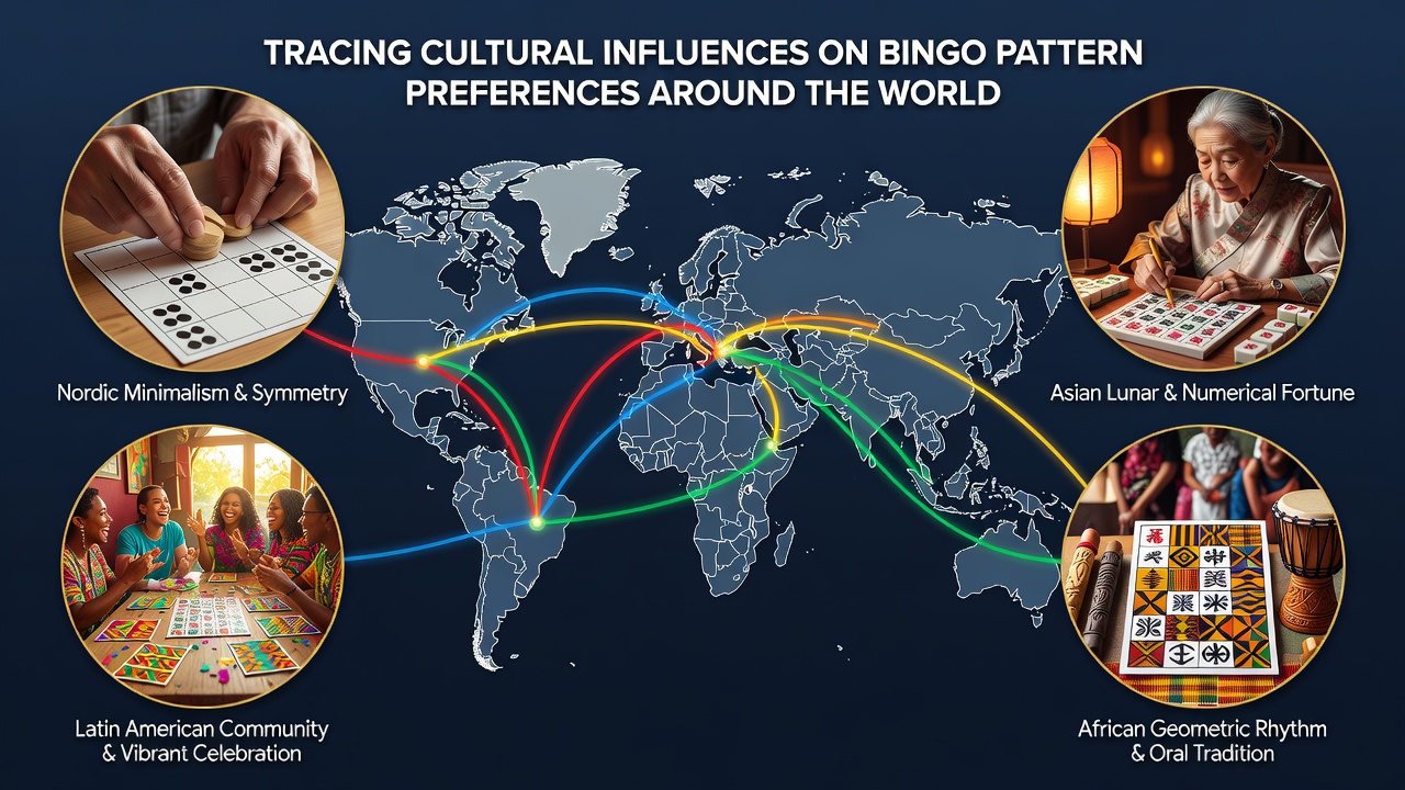 Players engaged in a bingo session with culturally inspired pattern boards visible
